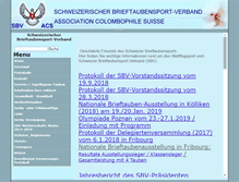 Tablet Screenshot of brieftaubensport.ch